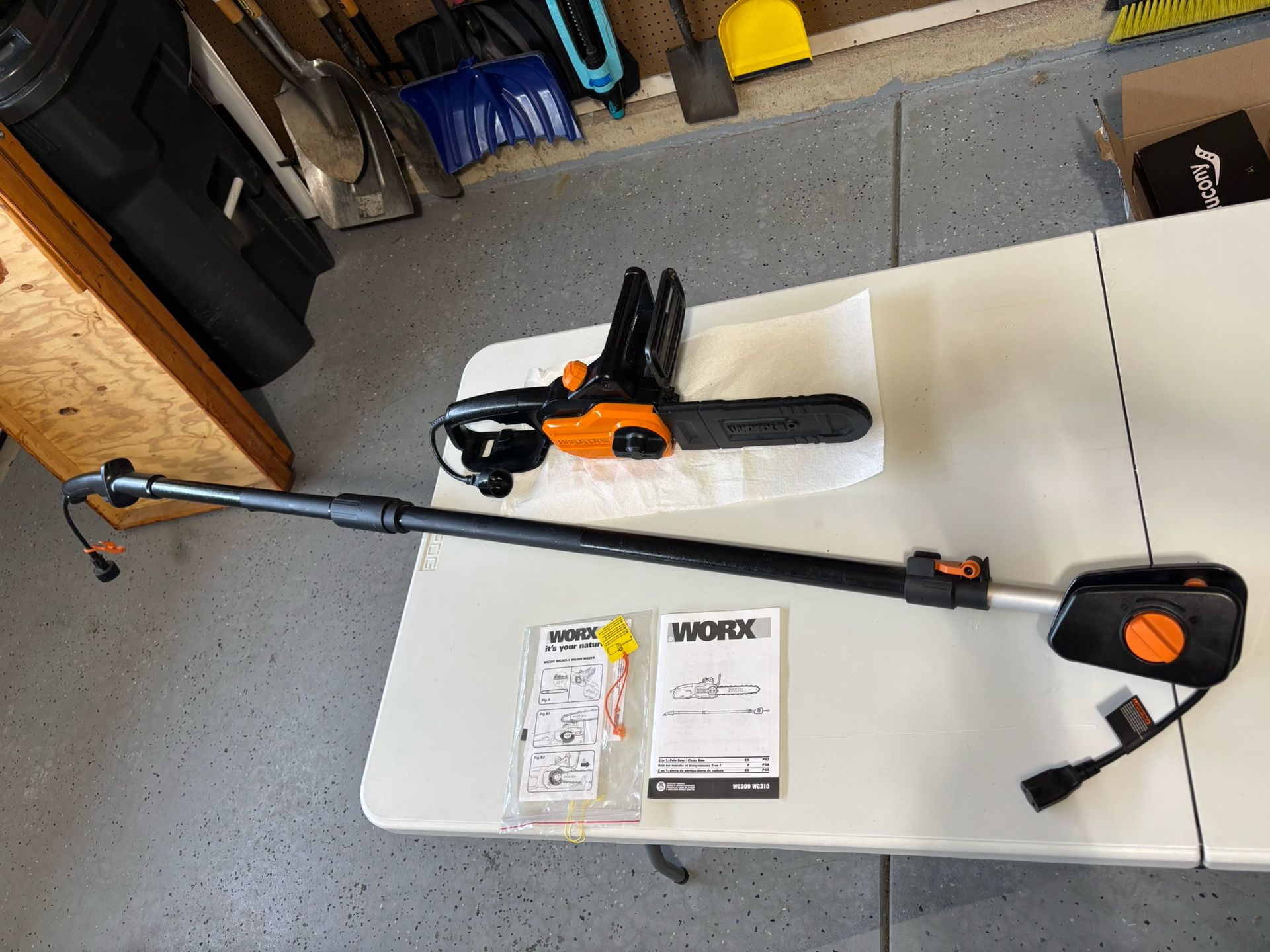 Worx Two In One Pole Saw Chainsaw, Electric