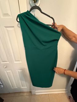 Green cocktail dress