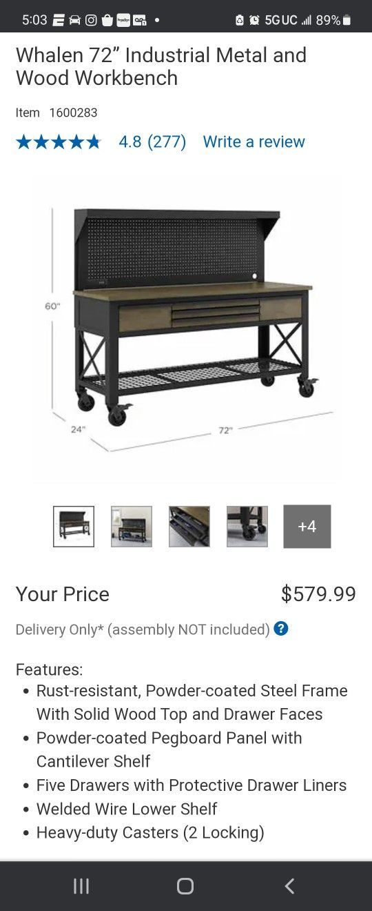 Costco Work Bench