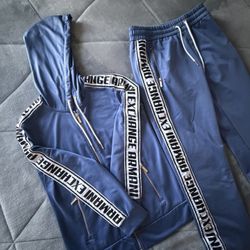 Armani Exchange Blue Tracksuit Set