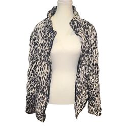 Animal Print Puffer Coat 