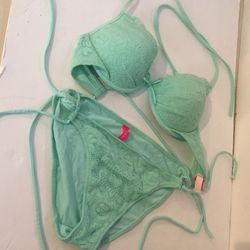 Victoria Secret Green Bikini. Medium