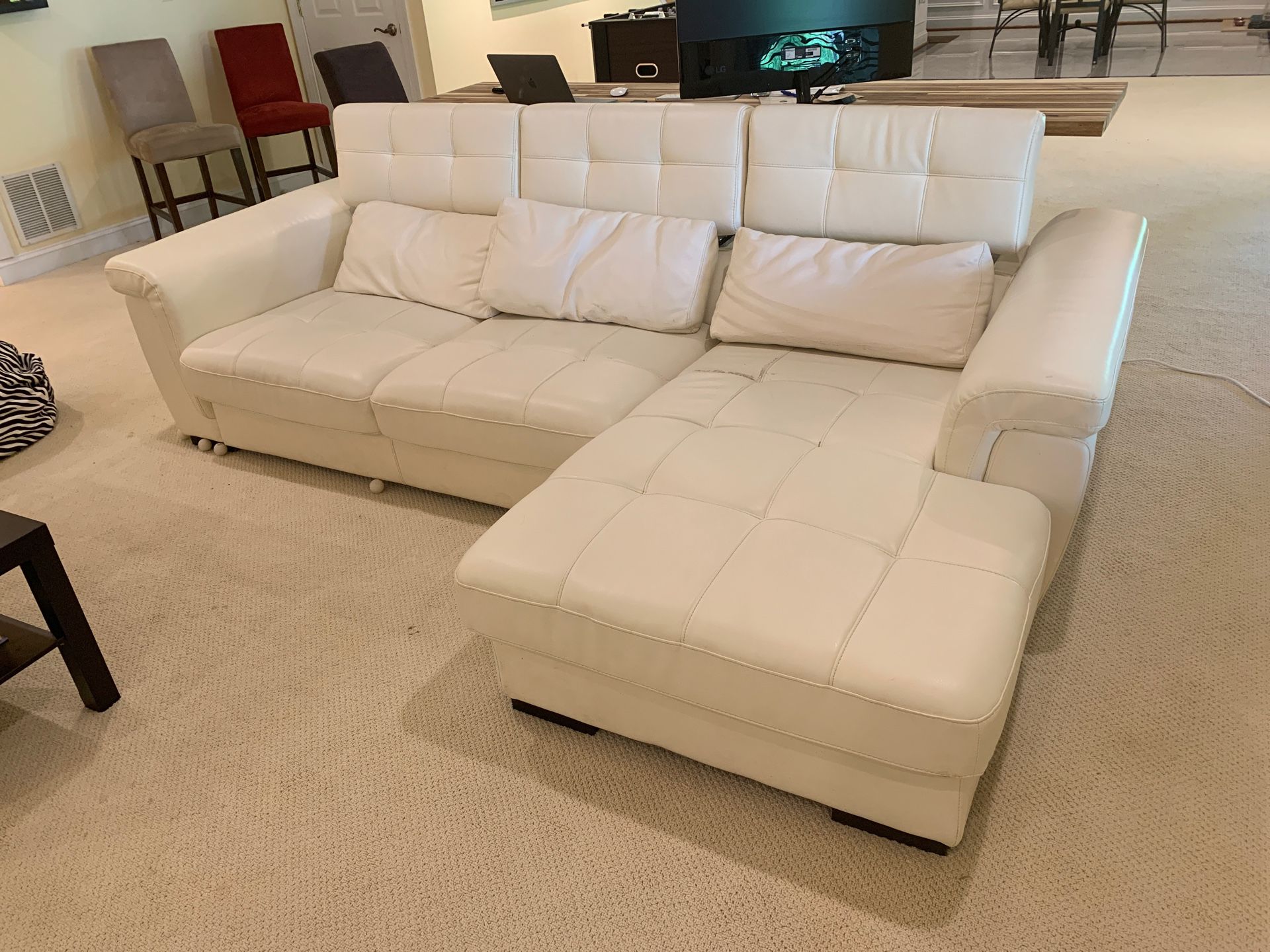 Beautiful Leather Sectional Couch
