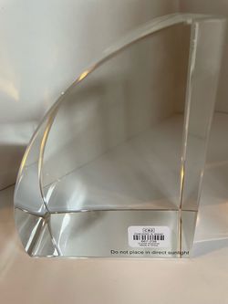 New, Crystal Bookend Set of 2 by CB2