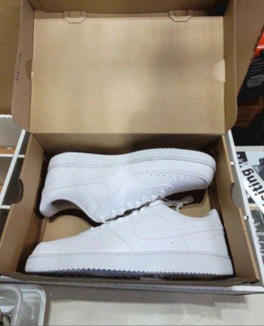 👟 NIKE Men's Court Vision White Sneakers 
