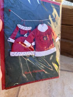 Papyrus Christmas Card Santa & Mrs. Claus Outfit Clothes LOVE SPOUSE FRIEND CARD