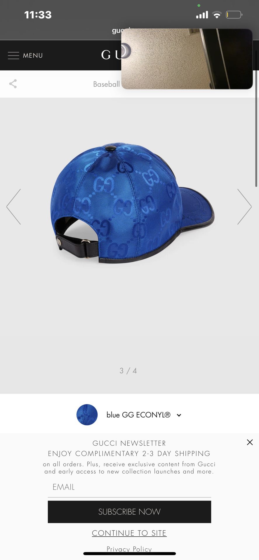 Gucci Hat  Blue 