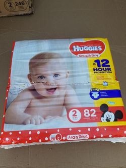 Huggies size 2 - 82 counts