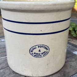 Vintage Miali Pottery Fermentation Crock, El Monte, California 4 Gallon