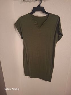 Olive Green Casual Dress 💚
