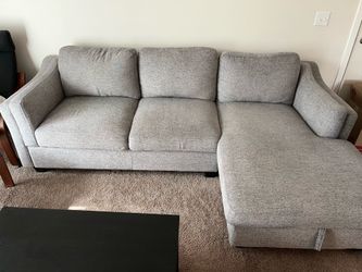 L-Shape Couch Gray