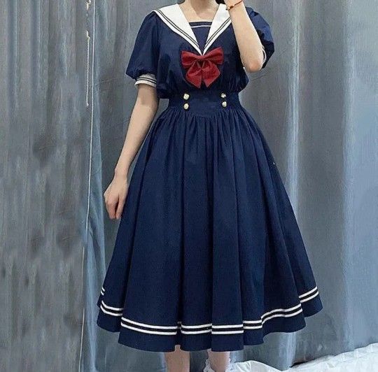 Anime Sailor School Girl Uniform Cosplay