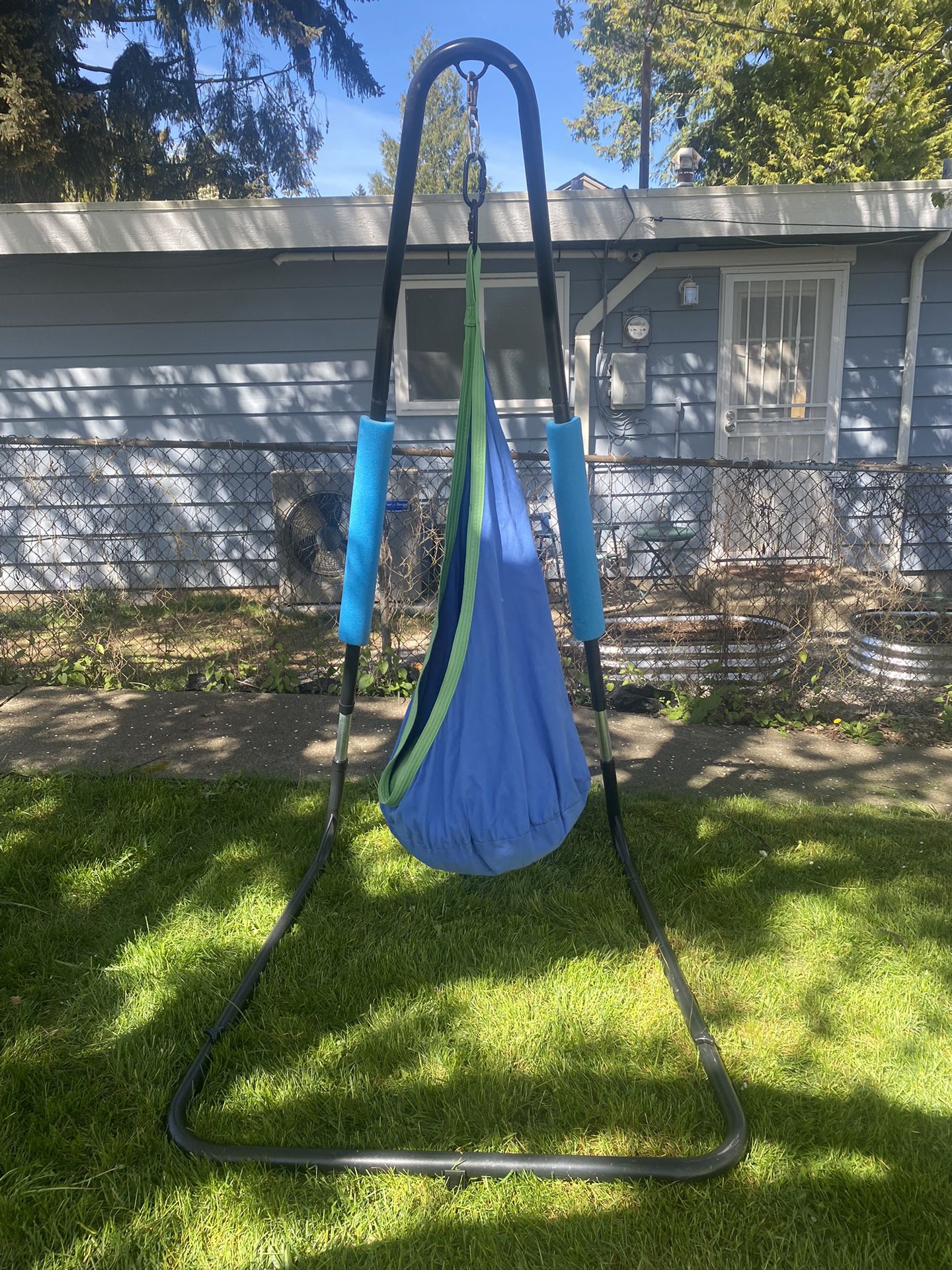 Outdoor Swing Frame With Harkla Swing
