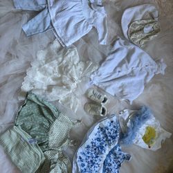 Baby Girl 3-6 Months Blue Bundle 