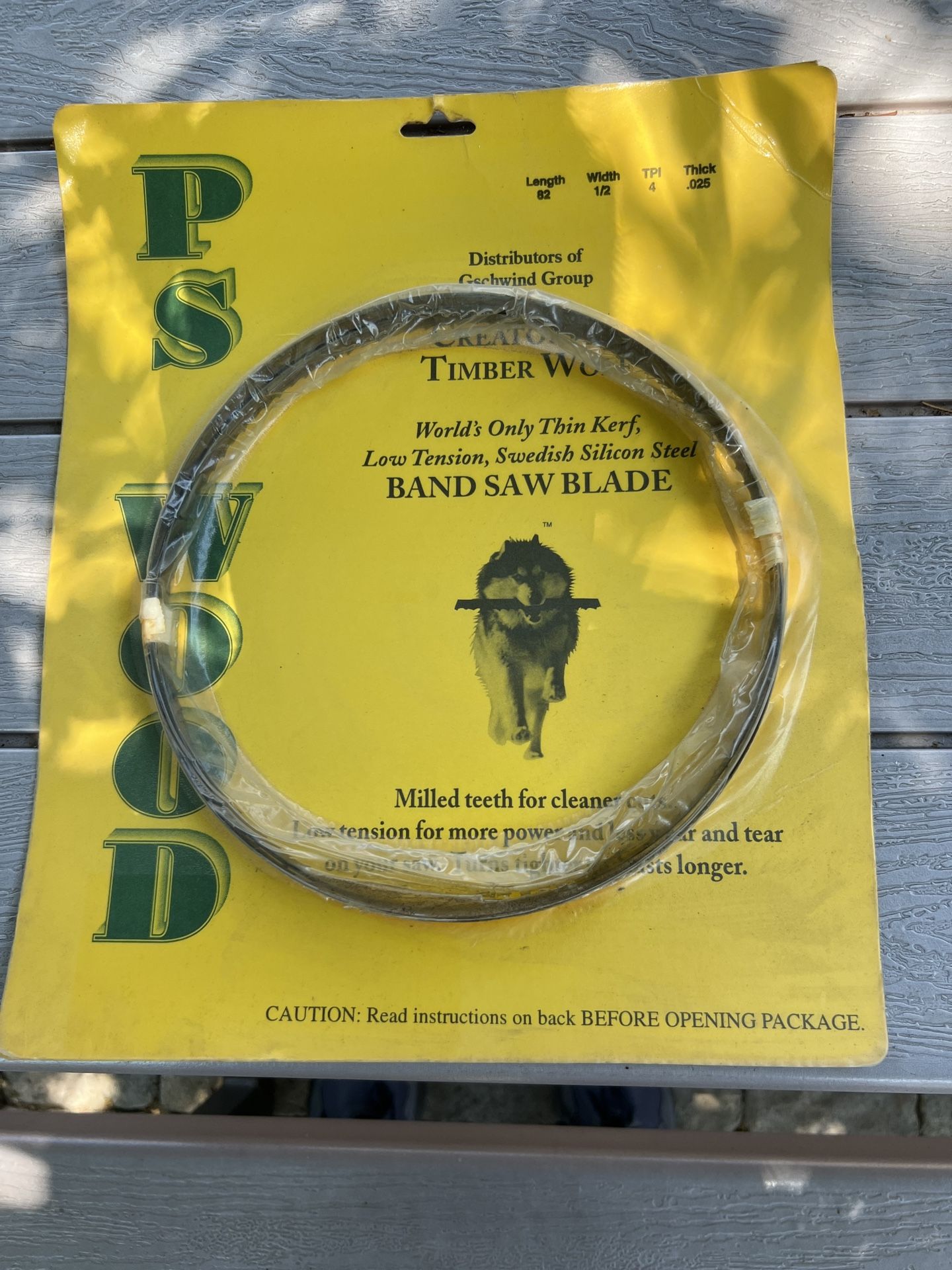 PS Wood Timber Wolf Band Saw Blade