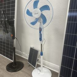 New Rechargeable Solar Fans With Light 💡& Remote 📱 Delivery Available! ☀️ 