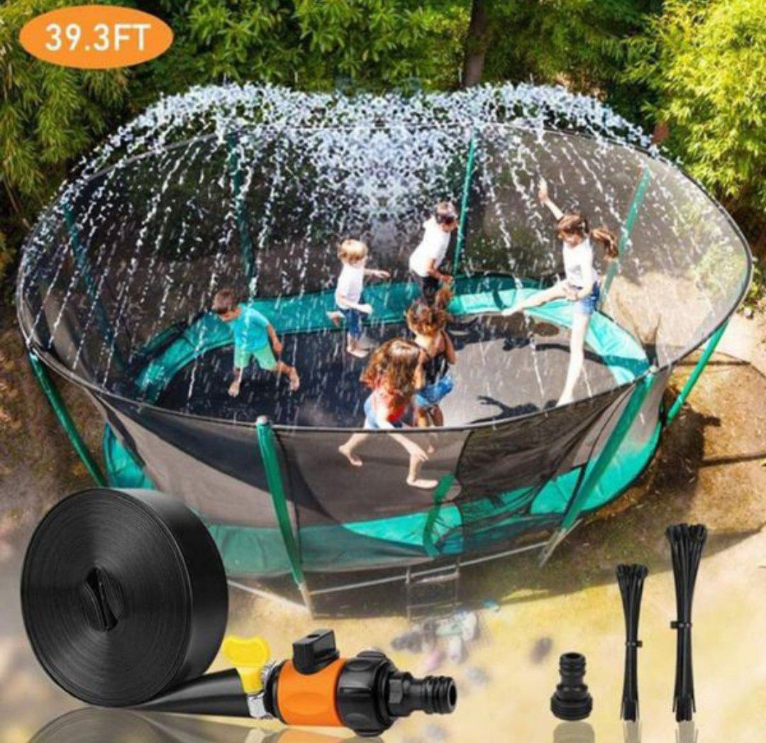 New trampoline sprayer Sprinkler system patio