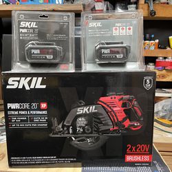 Skil Saw Barcode 20 With 4 Batteries And Charger