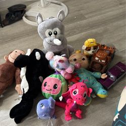 Plushies And Toy Cars 