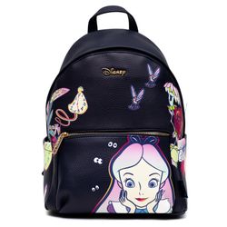 WondaPop Disney Alice in Wonderland Mad Hatter 12" Vegan Leather Mini Backpack