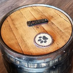 Whiskey Barrel End Table