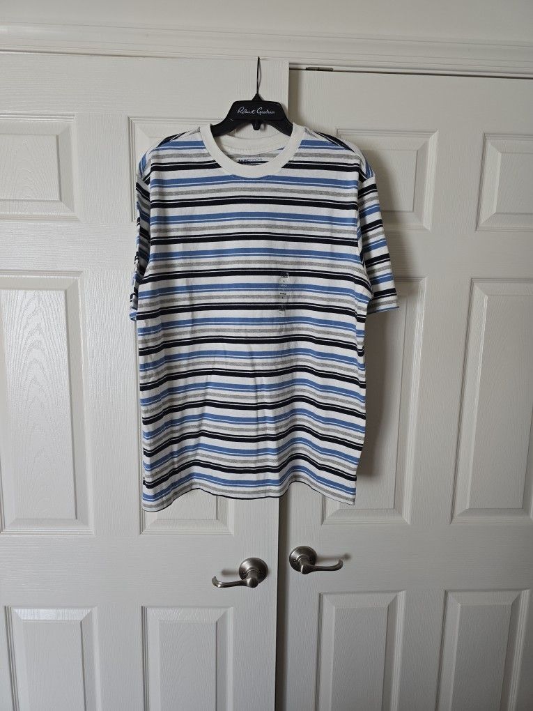 Basic Editions Mens Short Sleeve Crew Size L