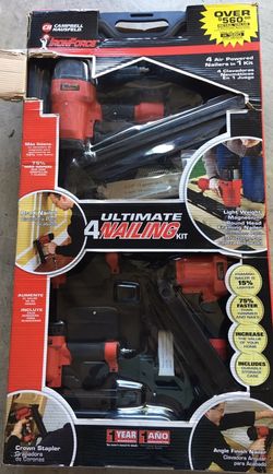Iron Force 4-Piece Pneumatic Nailer Kit