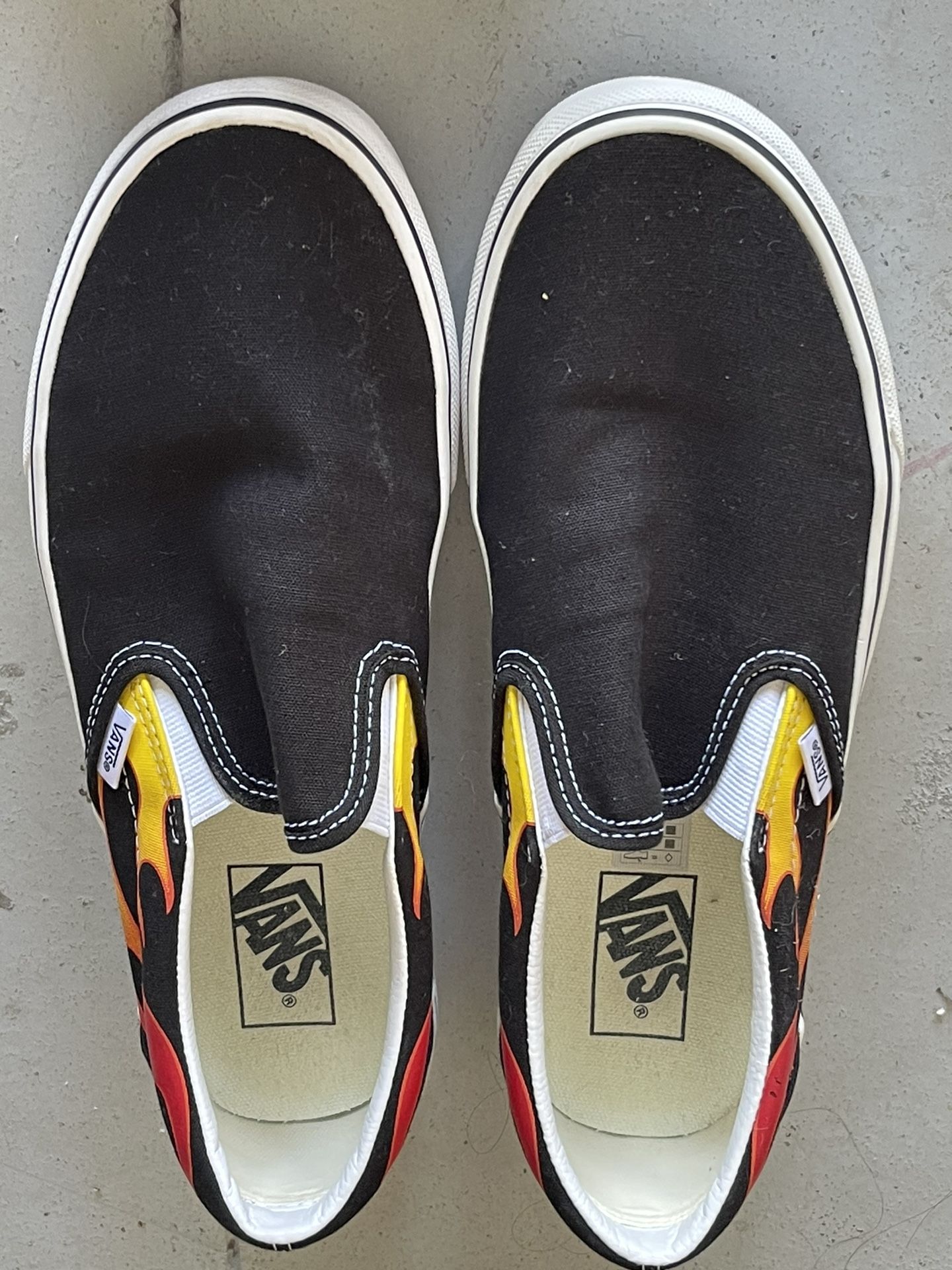 New Vans - 9 Mens / 10.5 Women  (Black & Fire)