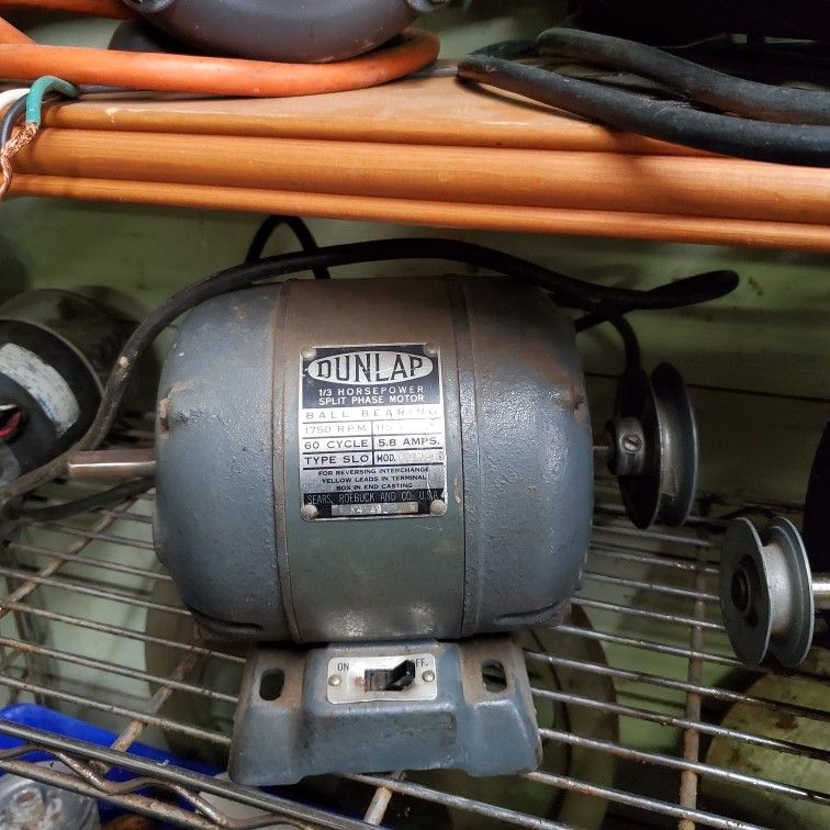 Dunlap Dual Shaft 1/3 Hp Electric Motor, 1725 Rpm
