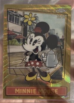 2026 Topps Neon MSSP-9 Mickey Disney MINNIE MOUSE GOLD WAVE REFRACTOR #  /50