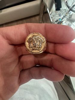Solid gold 14k gold Versace ring