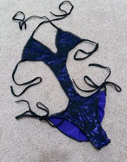 Xs vintage purple lace y2k bodysuit swimsuit lingerie festival rave bathing