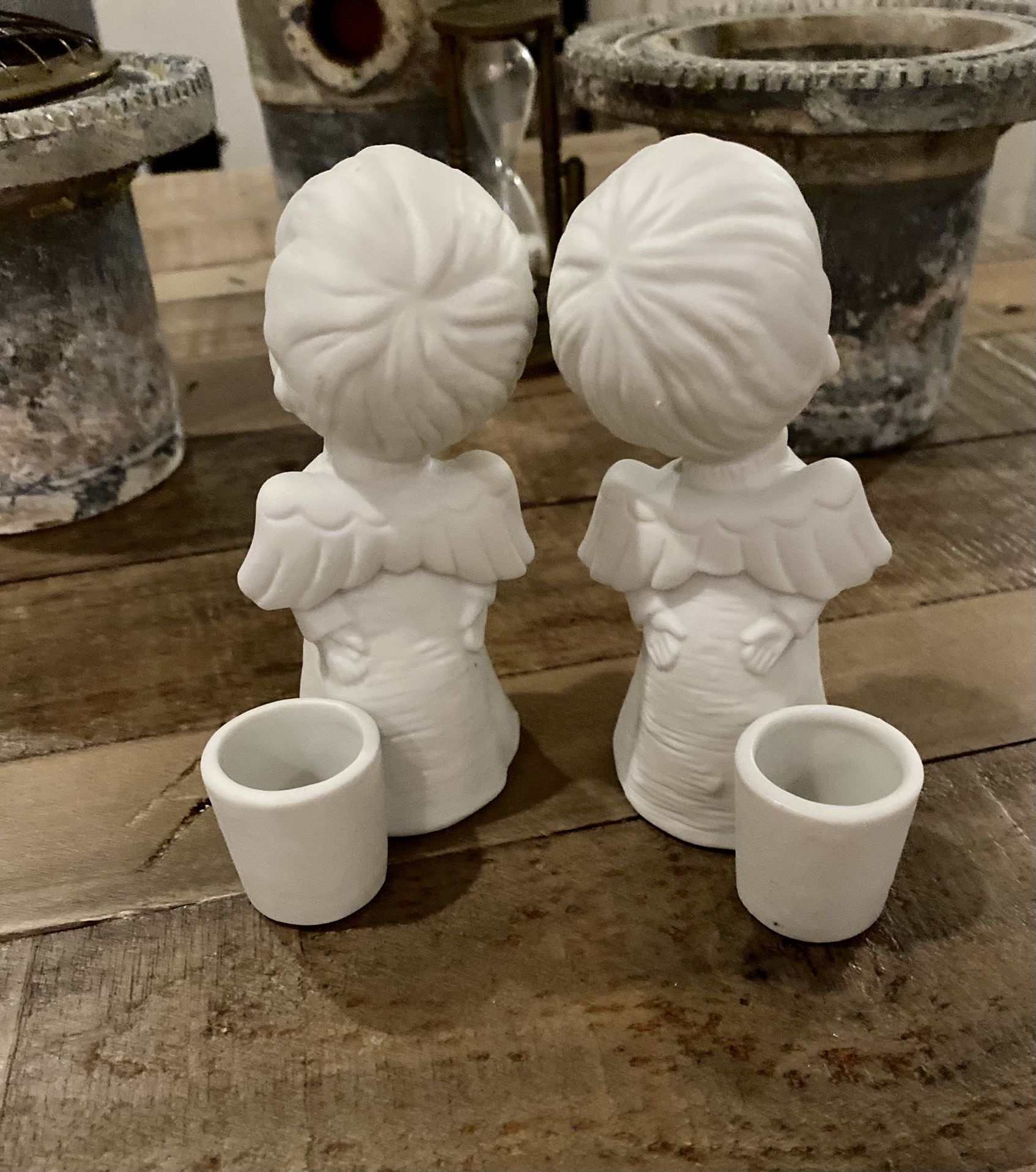 Christmas Angels Candle Holders 