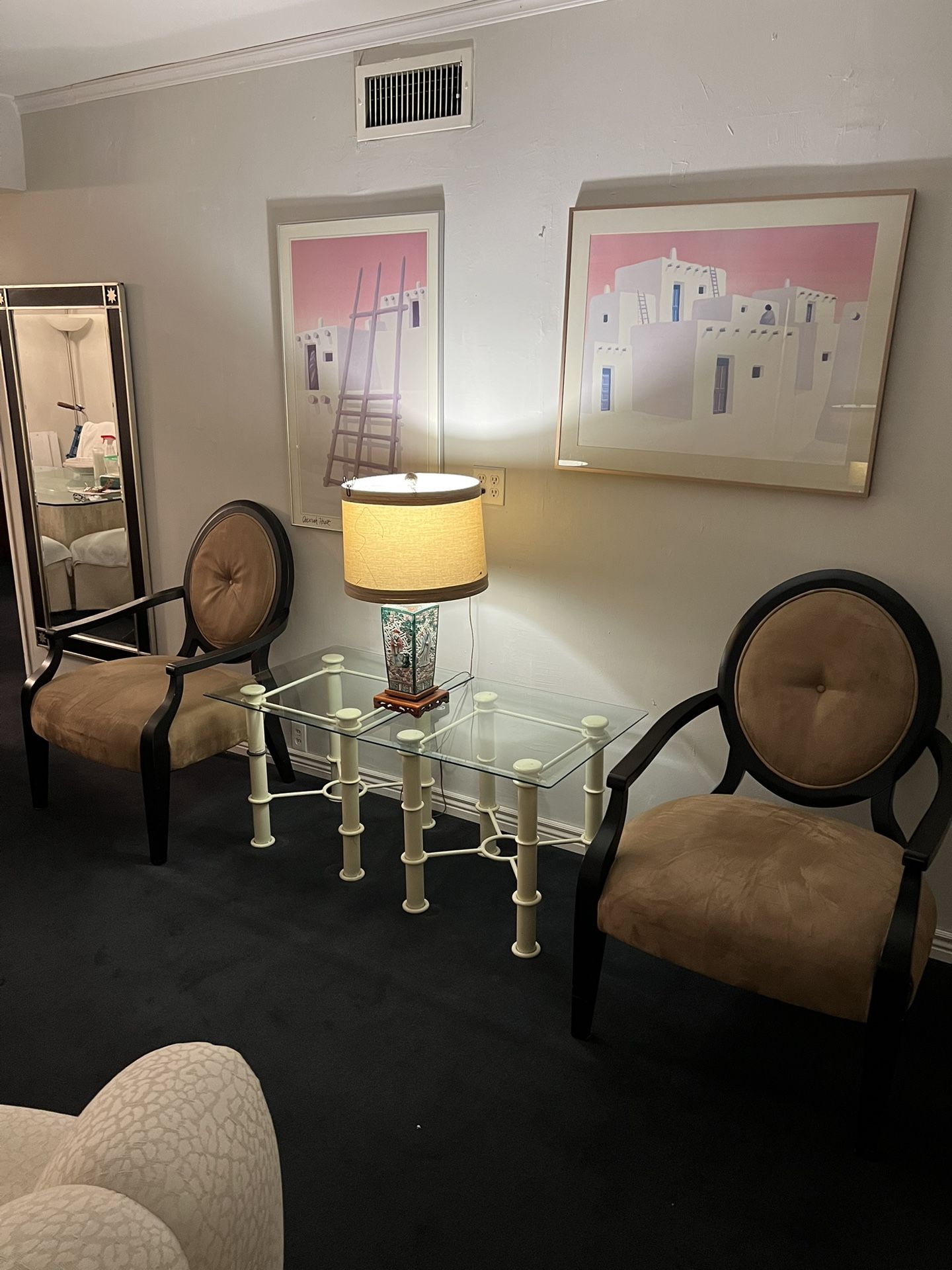 2 Chairs & 2 End Tables