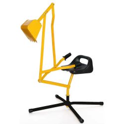 Metal Sand Digger Toy Crane for Sandbox and Seat for Playset Sandbox
