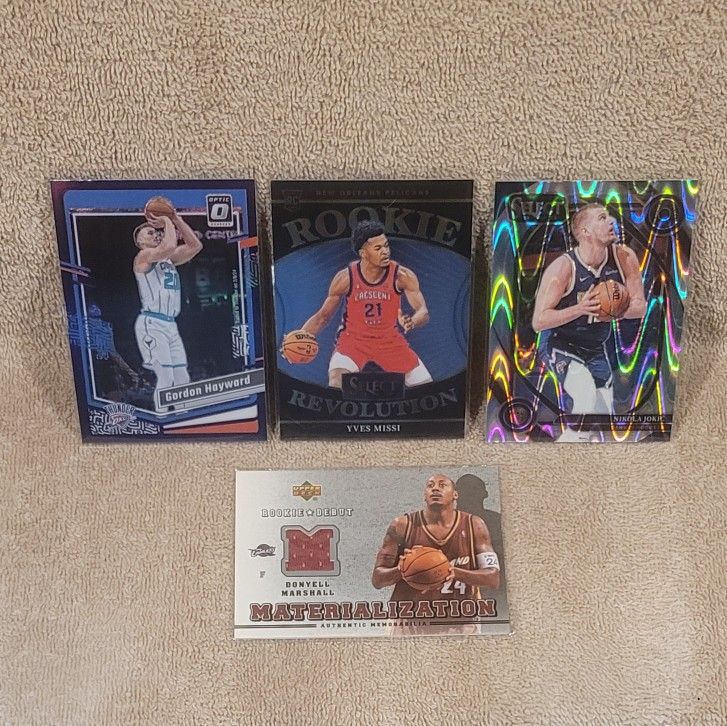 $3 EACH ** NBA BASKETBALL TRADING CARDS PANINI SELECT DONRUSS OPTIC UPPER DECK PATCH RELIC ROOKIE RC