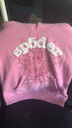 Sp5der hoodie pink