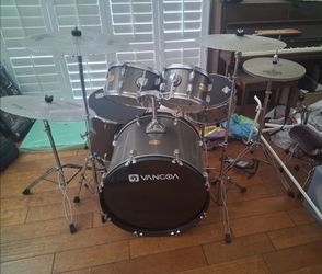 Vangoa 5-Piece Kit + Rhythm Bytes Low-Volume Pack.  Apartment-Friendly / Quiet Drum Set!