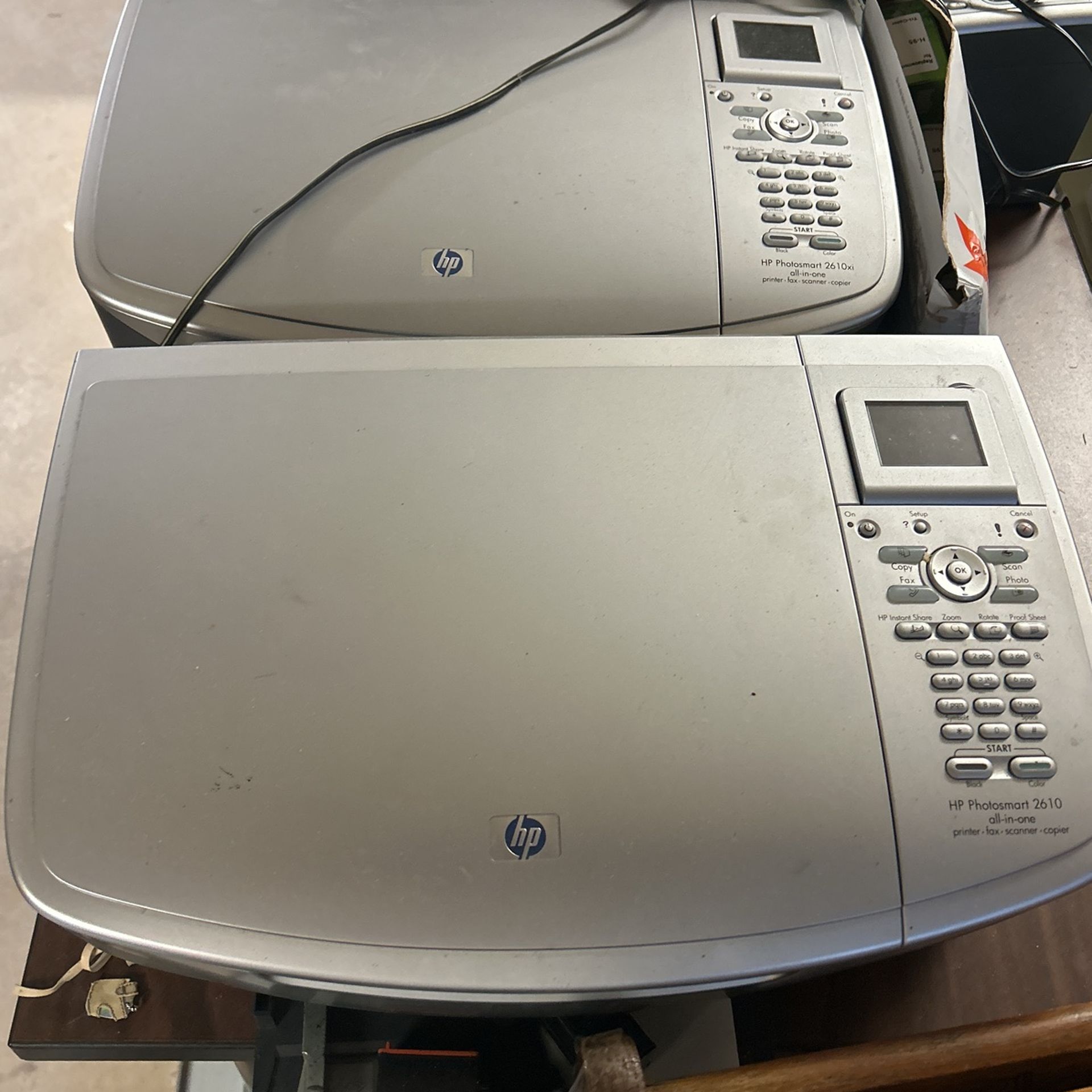 2 HP Photosmart Printers 2610