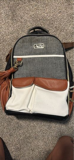 Itzy Ritzy Boss Backpack Diaper Bag - Coffee and Cream