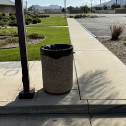 Concrete Trash Can