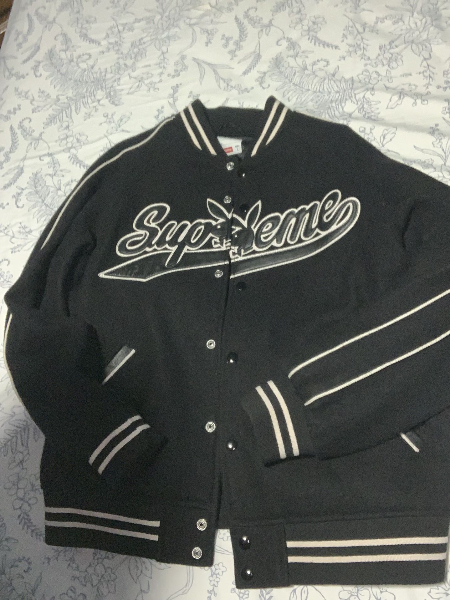 Supreme X Playboy Varsity Jacket