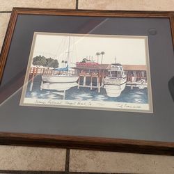 Vintage Ted Crane Water Color Print