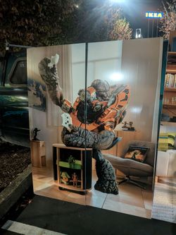 GIANT 8FT Gaming Wall Art – Halo & Crash Bandicoot – Rare Promotional Displays
