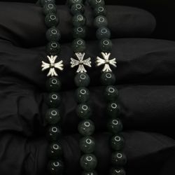 Chrome Heart Jade Bracelet 