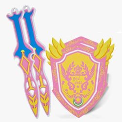 RICHNESS Kids Toy Swords and Shields Foam Play Sword and Shield for Kids Dress Up and Costumes