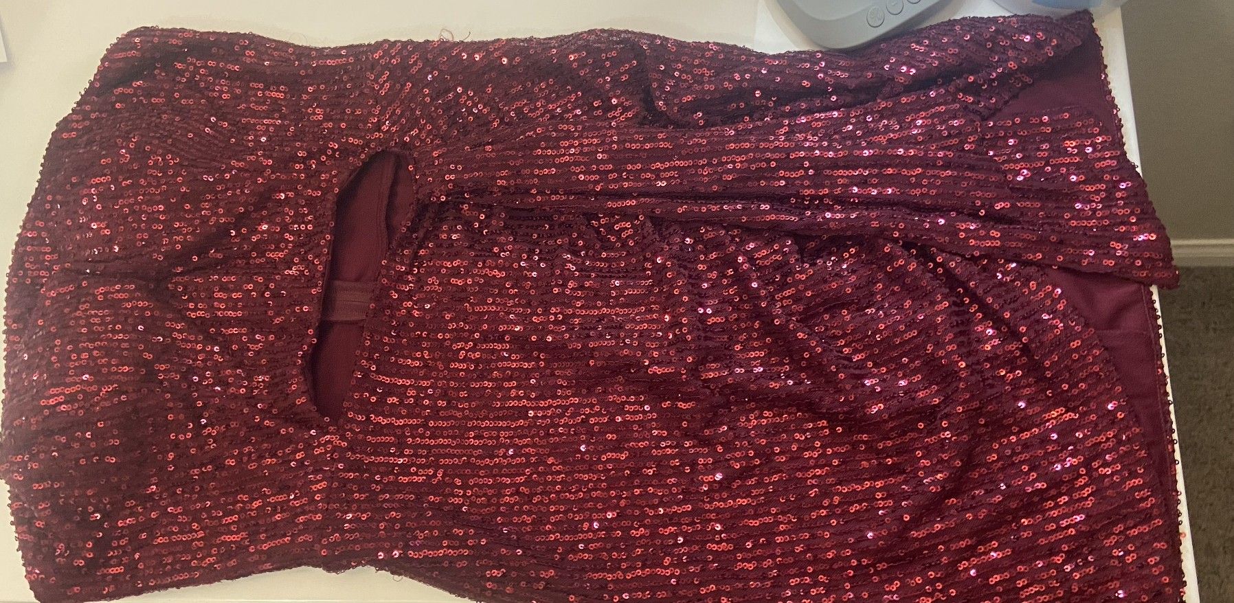 Red Short Sequin Dress