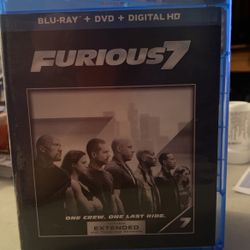Fast And Furious 7 Blu Ray/ Dvd 