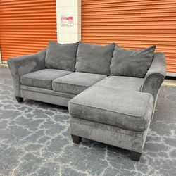 Free Delivery - Gray Sectional Couch with Reversible Chaise