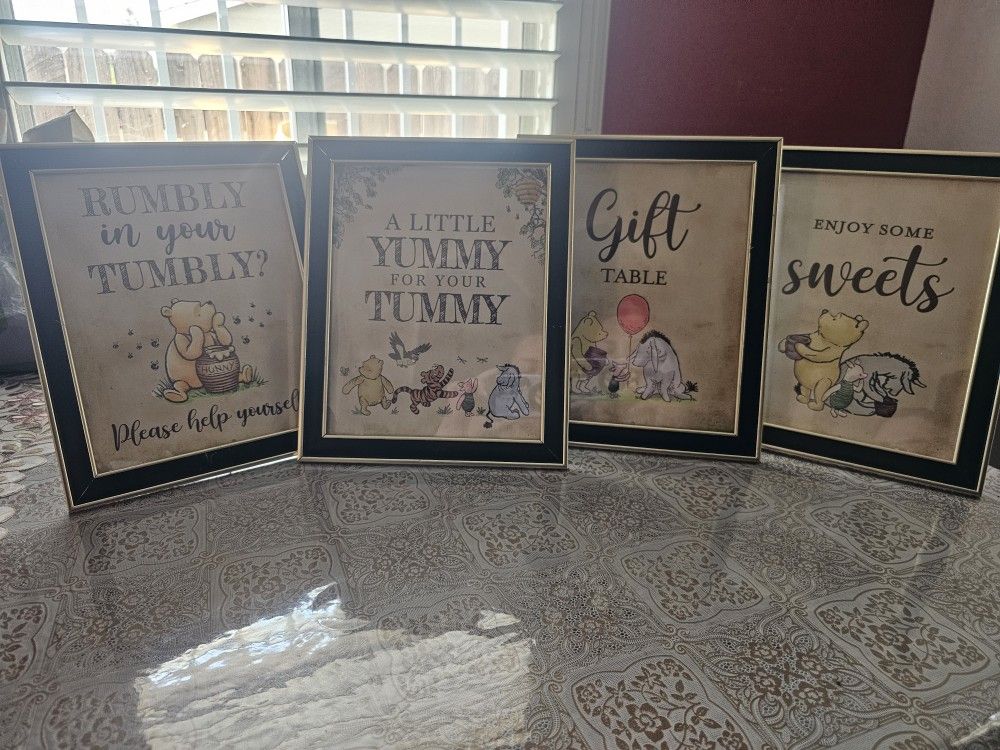 Antique Winnie The Pooh Theame Party Frames